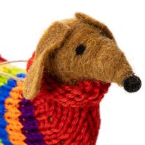 Product Decorative Dachshund Dog Ornament for Christmas Tree, 16cm, 2 Pieces