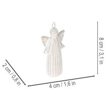 Product Angel pendant decorative figure for hanging on Christmas tree 8cm 4pcs