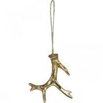 Product Christmas Decoration Antler Tree Decoration Gold 7.5cm 6 Pcs