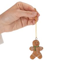 Product Decorative gingerbread man ornaments for Christmas trees, 6cm, 12 pieces