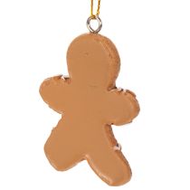 Product Decorative gingerbread man ornaments for Christmas trees, 6cm, 12 pieces