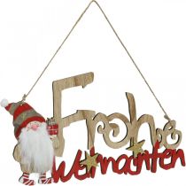 Wooden Lettering Merry Christmas Window Decoration Gnome 2pcs