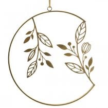 Wall decoration metal decoration for hanging branches gold Ø38cm