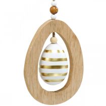 Easter egg to hang up with pattern eggs Easter decoration H12cm 3pcs