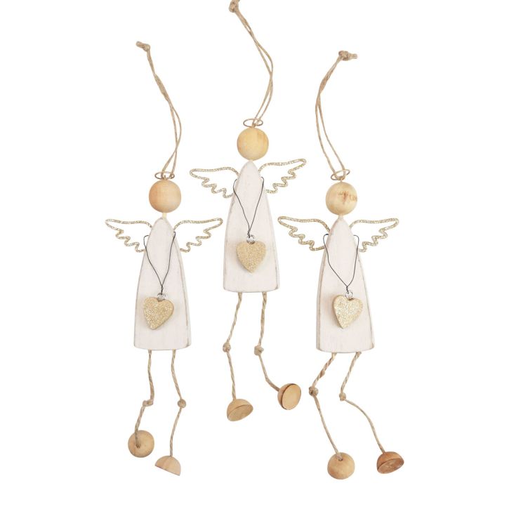 Product Angel Pendant Christmas Decoration for Hanging H22cm 3 pcs