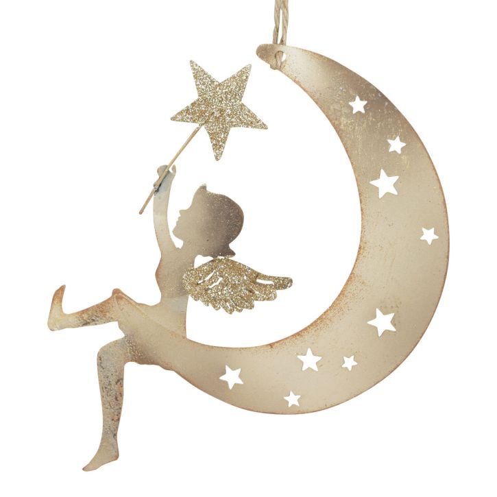 Product Angel Pendant Star Christmas Decoration for Hanging H19cm 2 pcs