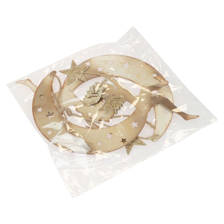 Product Angel Pendant Star Christmas Decoration for Hanging H19cm 2 pcs