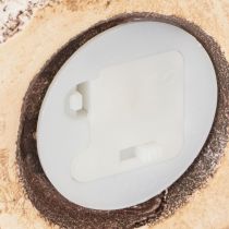 Product Rustic ceramic house with bright LED, ideal as atmospheric table decoration, 15cm, 2 pieces