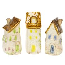 Product Ceramic home decoration for indoors and flower pots. Ideal gift. 10cm, 3 pieces.