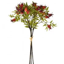 Product Rosehip Decoration Red Rosehip Branches Artificial 48cm 3pcs
