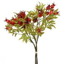 Product Rosehip Deco Red Rosehip Branches Artificial L48cm 3pcs