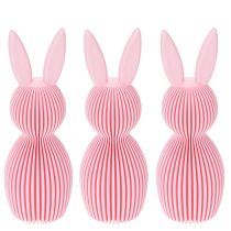 Product Easter Bunny Spring decor Modern Folded Paper Look Plastic 13cm 3 pieces