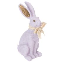 Product Easter bunny decorative figure with bow for stylish Easter decoration in the home, 27cm