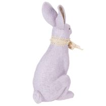 Product Easter bunny decorative figure with bow for stylish Easter decoration in the home, 27cm