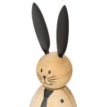 Product Wooden rabbit decorative figure, perfect for calm and timeless decoration, 15cm, 2 pieces