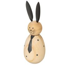 Product Wooden rabbit decorative figure, perfect for calm and timeless decoration, 15cm, 2 pieces