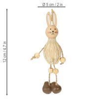 Product Easter Bunny Decoration Hanging Ornaments for Festive Easter Decoration 12cm 4 Pieces