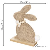 Product Easter Bunny Figurine Spring Plush Animal Decoration for Living Room and Table 18cm 6pcs