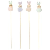 Product Fluffy Easter bunny figurines for cheerful Easter celebrations, room decoration, 34cm, 12 pieces