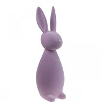 Product Decorative Easter Bunny – 2nd Choice – Flocked Lilac H47cm