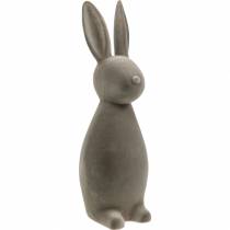 Product Bunny dark gray flocked Easter Bunny Easter decoration table decoration Easter