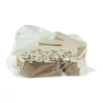 Product Rabbit Wooden Sitting Flower Pattern Natural White 24×24cm 2 pcs