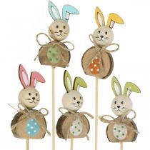 Easter bunny wood, flower plug Easter, bunny plug 8cm 8pcs