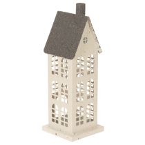 Product Decorative metal house with windows and fireplace, 28cm