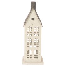 Product Decorative metal house with windows and fireplace, 28cm