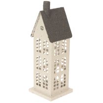 Product Decorative metal house with windows and fireplace, 28cm