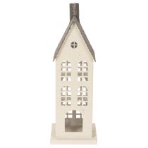Product Decorative metal house with windows and fireplace, 28cm