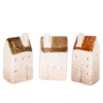 Product Decorative ceramic house set, miniature houses for standing, 7cm, 3 pieces