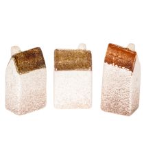 Product Decorative ceramic house set, miniature houses for standing, 7cm, 3 pieces