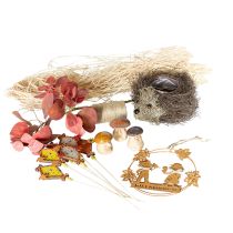 Product Autumn decoration set hedgehog mushrooms dragon – buy decoration box cheap