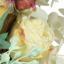 Product Door wreath eucalyptus eucalyptus wreath artificial bleached Ø50cm