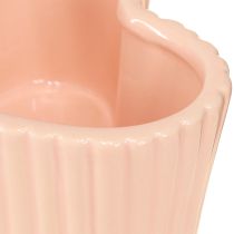 Product Heart Ceramic Decoration Shiny Orange Yellow 11×10×6cm 6 pcs