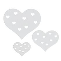 Product Heart mix white 3.3cm - 7cm 54pcs