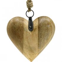 Heart made of wood, decorative heart for hanging, heart decoration H19cm
