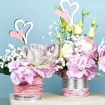 Product Wooden Heart Plugs Red, White 38cm 12 pcs