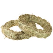 Product Hay wreaths, table decoration, natural material, Ø 31-32cm, set of 5