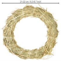 Product Hay wreaths natural decoration 21-22cm set of 5 DIY wreath