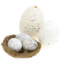 Egg assortment goose, chicken and quail 3.5cm – 8cm 12pcs