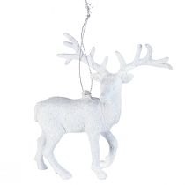 Product White deer decoration Christmas ornament H13.5cm 3pcs
