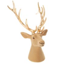 Product Decorative stag head sculpture with large antlers, 52cm