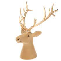 Product Decorative stag head sculpture with large antlers, 52cm
