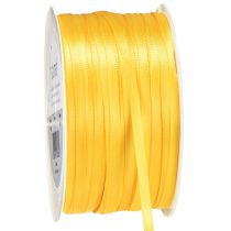 Product High-quality gift ribbon yellow satin ribbon 3mm × 50m