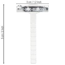 Product Wedding lapel pins transparent/silver 5 cm 50 pieces