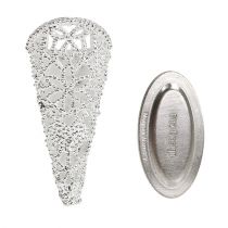 Product Wedding pin with magnet, silver 4.5cm