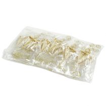 Product Wedding pin with heart cream 12cm 16 pcs