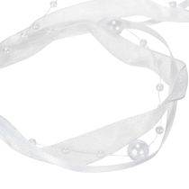 Product Wedding ribbon white 20mm 5m
